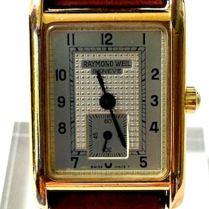 Ladies Vintage Raymond Weil 10m 18 K Gold Electroplated 5741