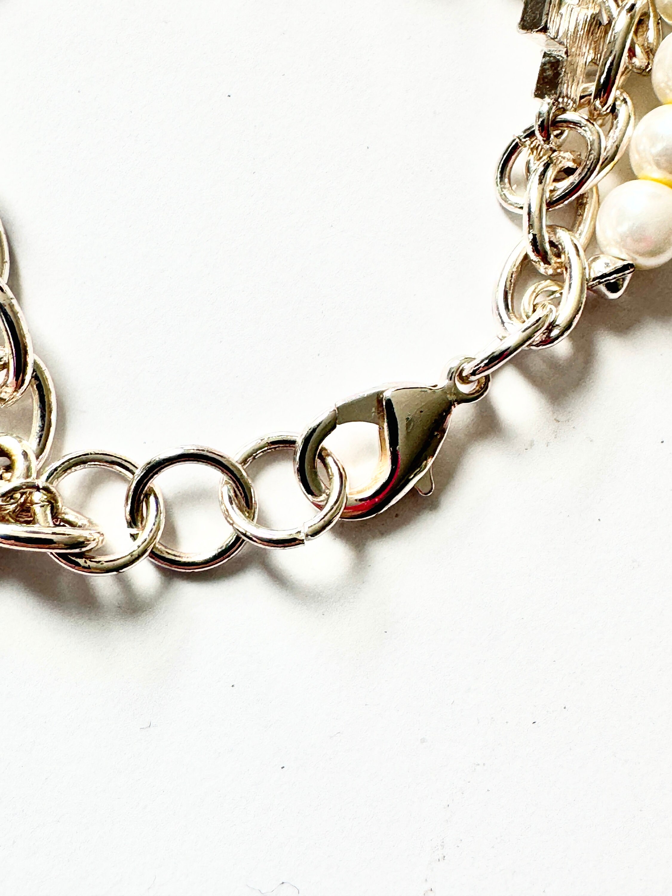 Offers on All Items Taken, Guess Silver Charm Bracelet With Faux 