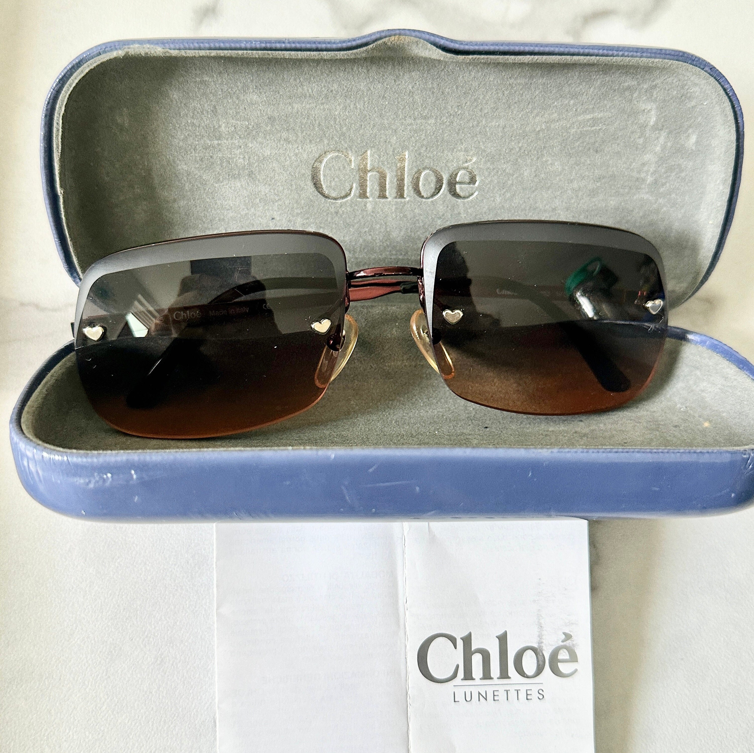 Chloe heart sunglasses Etsy Espana