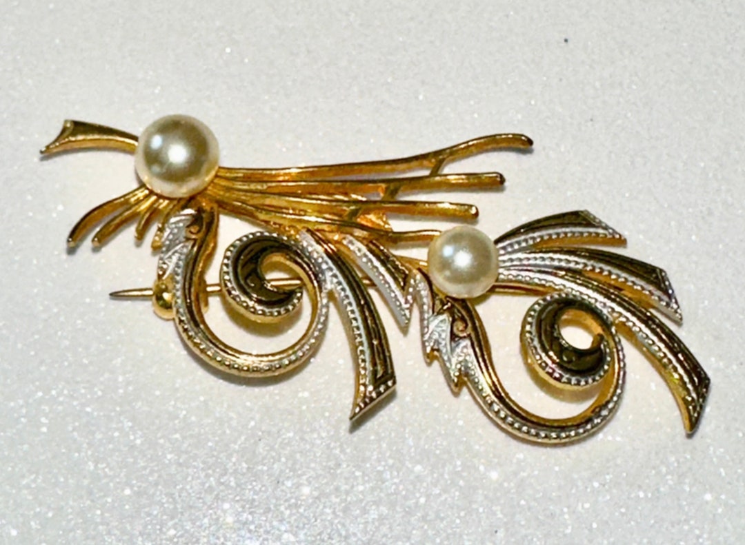 Broche Délicate Poisson Sirène Avec Fausses Perles Et Strass Zircon - Bijou Élégant Pour Femmes Et Filles