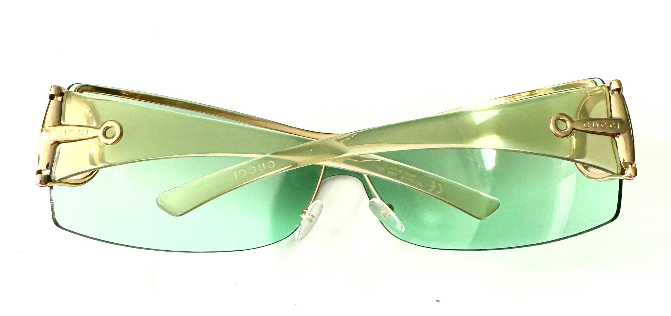 Ladies Tom Ford 4 Gucci 2712 Vintage Mint Green Wrap Shield Ladies Tom Ford 4 Gucci 2712 Vintage Mint Green Wrap Shield