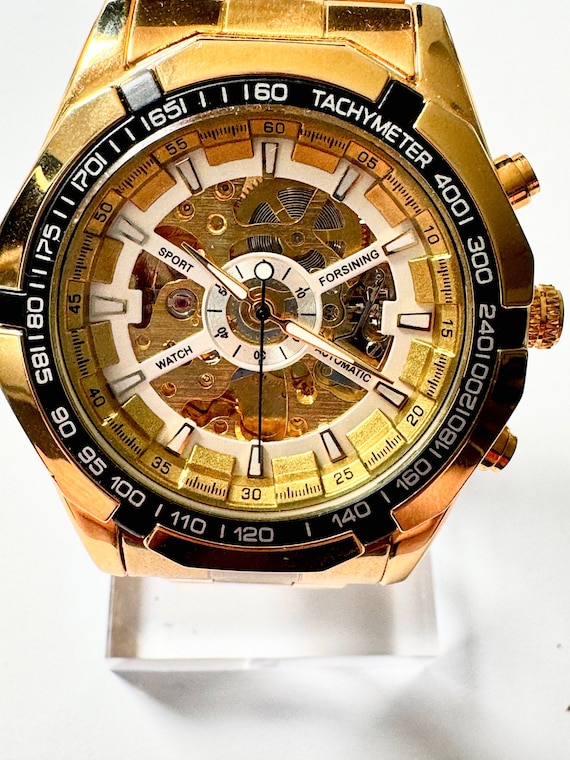 Forsining  Mens Skeleton Automatic Mechanical Wat… - image 1