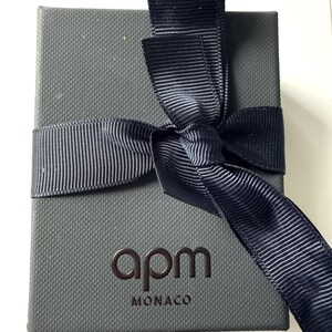 Offers on all items taken, APM Monaco XL Sterling Silver Hoop Earrings, White Micropavé Cubic Zirconia image 2