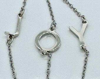 Dior Joy bracelet - in silver plated metal , in dior velvet Pouch Unused