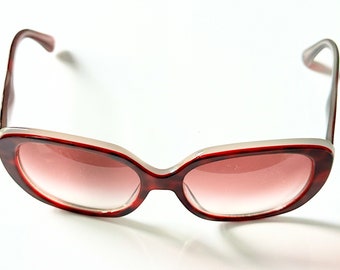 Stunning Ladies Miu Miu over sized retro styled Sunglasses in case with cloth pre owned as new