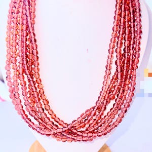 reduced by 50%ladies Kenneth J  Lane vintage rare multi Strand Beaded Necklace collar vgc