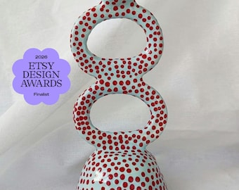 Handmade Ceramic Candle Holder: Minimalist Home Decor, Candlestick