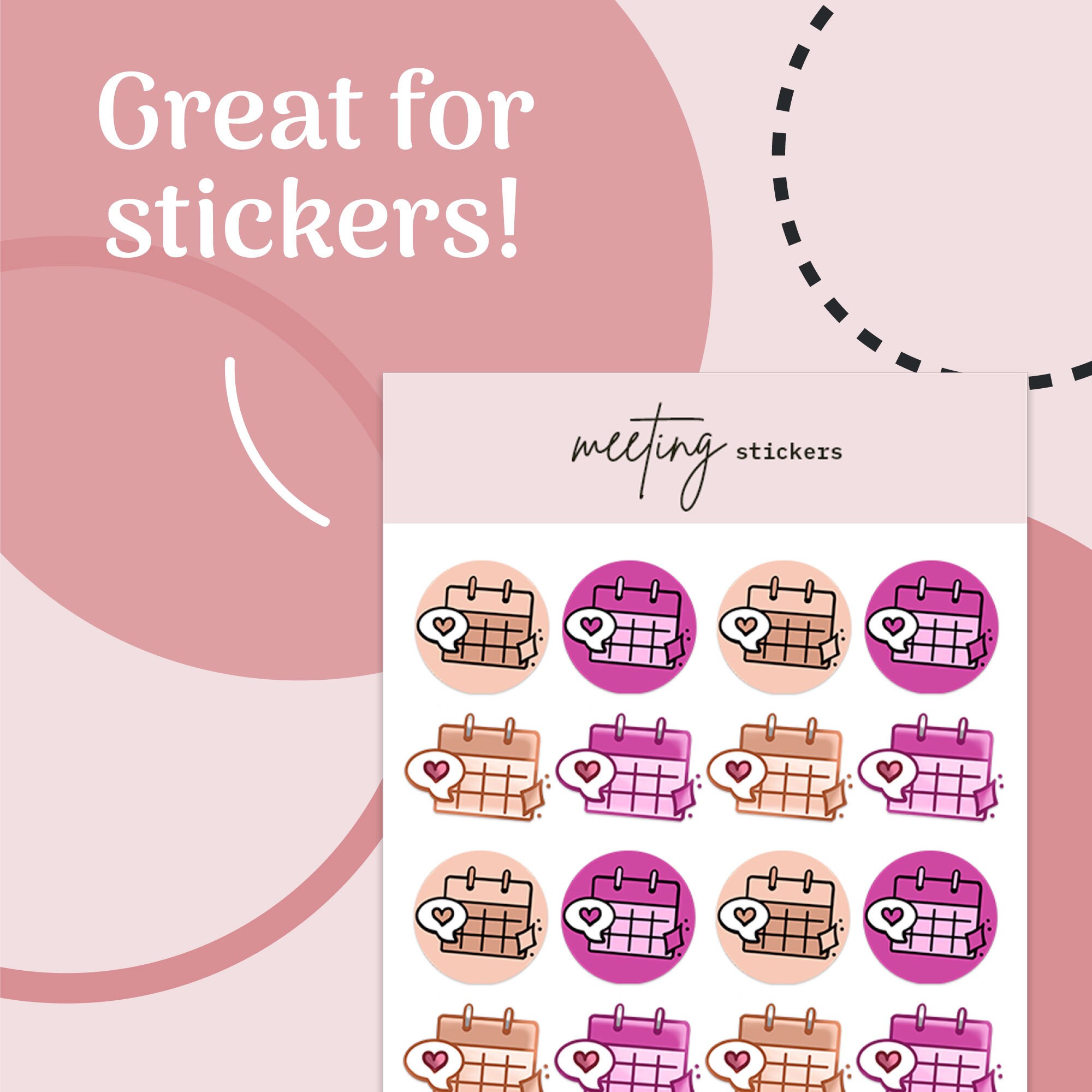 Meeting Reminder Planner Icons Calendar PNG Download Etsy