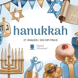 Chanoeka Clipart-illustraties | Menora png-download | Torah-clipart, gelt-chocoladeafbeelding | dreidel png, afbeelding Davidster, yamaka png
