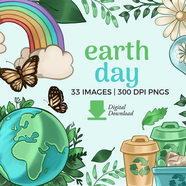 Earth Day Clipart illustrations | Save The Earth PNG Download |  Eco Clipart, Recycle Icon | Earth Illustration, Ecology graphic, Planet png
