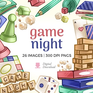 ゲームナイト クリップアート イラスト | ボード ゲーム PNG ダウンロード | パーティー ゲーム png、チェスの駒 クリップアート、カード ゲーム png、商用利用 クリップアート
