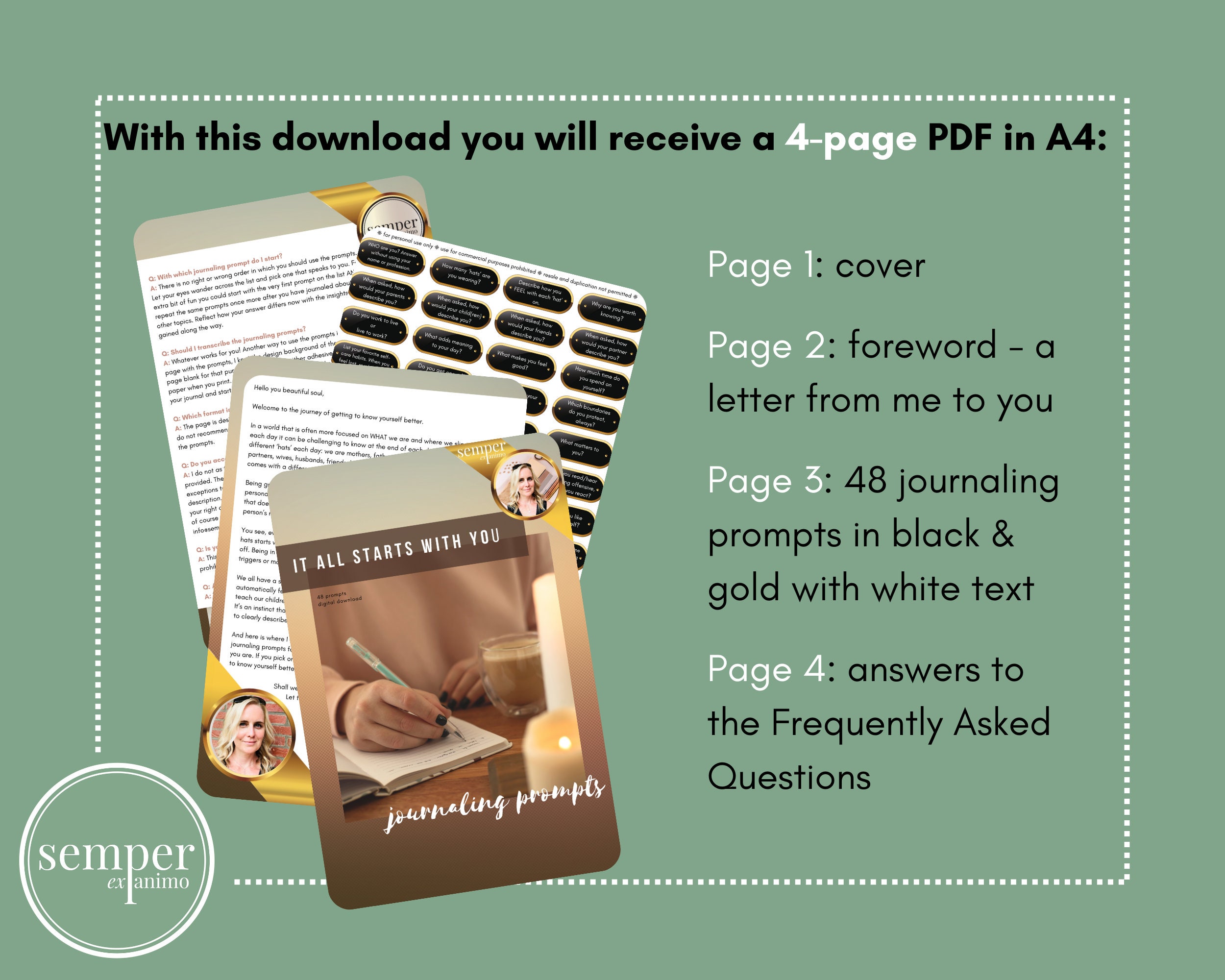 Self Development Journaling Prompts It All Starts With You Journal.