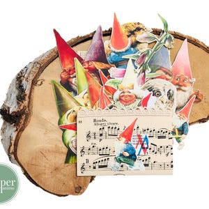Kit per il journaling degli gnomi / ritagli misti / set per il journaling / scrapbooking / posta ordinaria / carta per effimeri