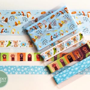 Washi-voorbeeldkaart | Katten | Poten | Teenbonen | Dierenliefhebber | Kattenliefhebber | Schattige katten | Folie-elementen