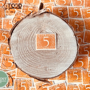 set o fascio di francobolli postali / arancione / Nederland 5 centesimi / anni '40 / Paesi Bassi / francobolli numerati olandesi / francobolli postali d'epoca per collage