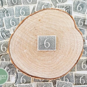 set o fascio di francobolli postali / grigio / Paesi Bassi 6 centesimi / anni '40 / Paesi Bassi / francobolli numerati olandesi / francobolli postali d'epoca per collage