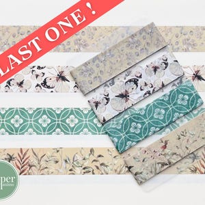 Washi-voorbeeldkaart | Beige en groen | Bloemen | Bloemen | Vlinders | Bladeren | Zwart-wit | Kruiden | Gedempte kleuren