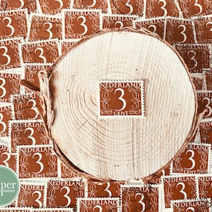 set o fascio di francobolli postali / marrone / Paesi Bassi 3 centesimi / anni '40 / Paesi Bassi / francobolli numerati olandesi / francobolli postali d'epoca per collage