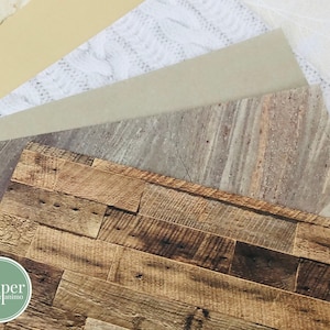 Scrapbooking Papier | Journaling Papier | Papier Set | 19 Blatt | 19 Designs | Bastelpapier | Designpapier | Texturen | Sand Wolle Stein