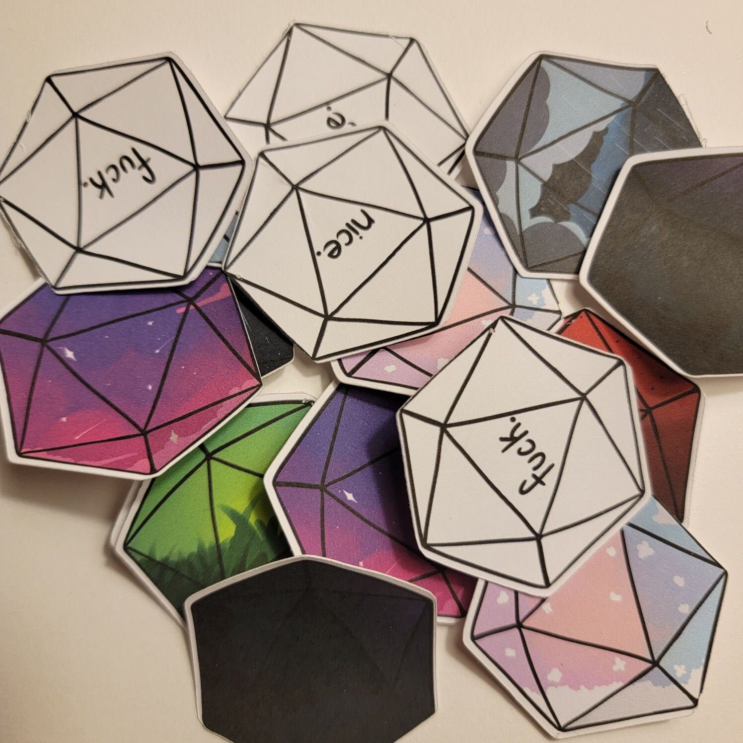Dice Stickers Set 1 Etsy