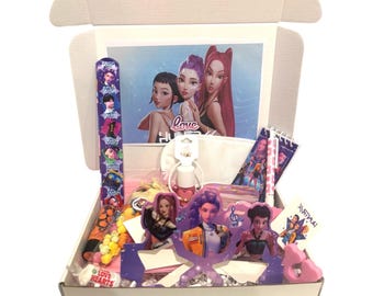 KPOP K-Pop Demon Hunters Gift box, Birthday, Huntrix, Anime Gift , Kpop FREE hair extensions
