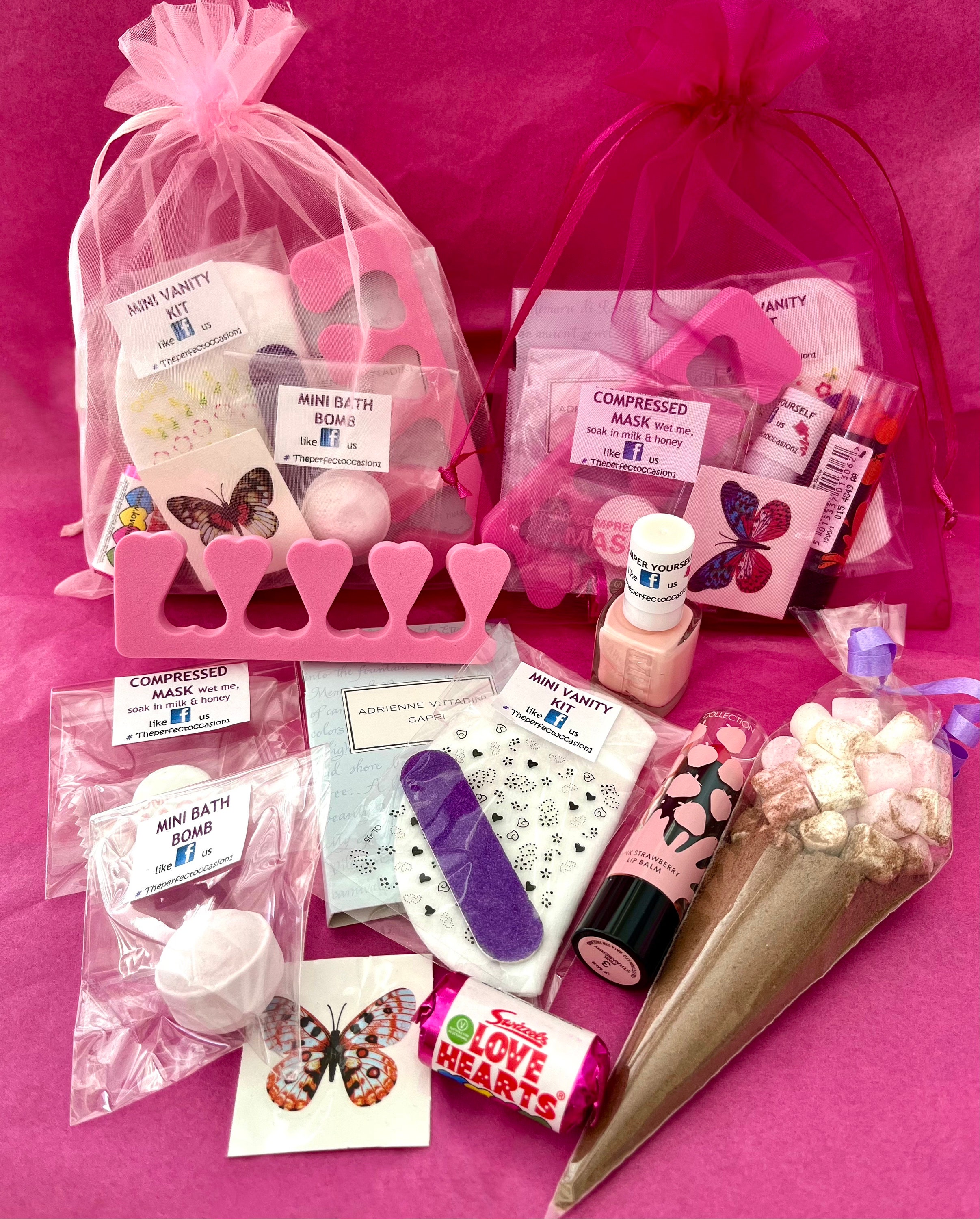 Party Bags for Girls Teens or Adults Pre Filled, Birthday, BUTTERFLY ...