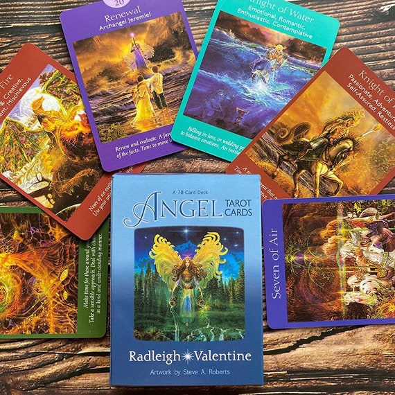 Angel Tarot A 78-card Deck and Guidebook - Etsy Finland