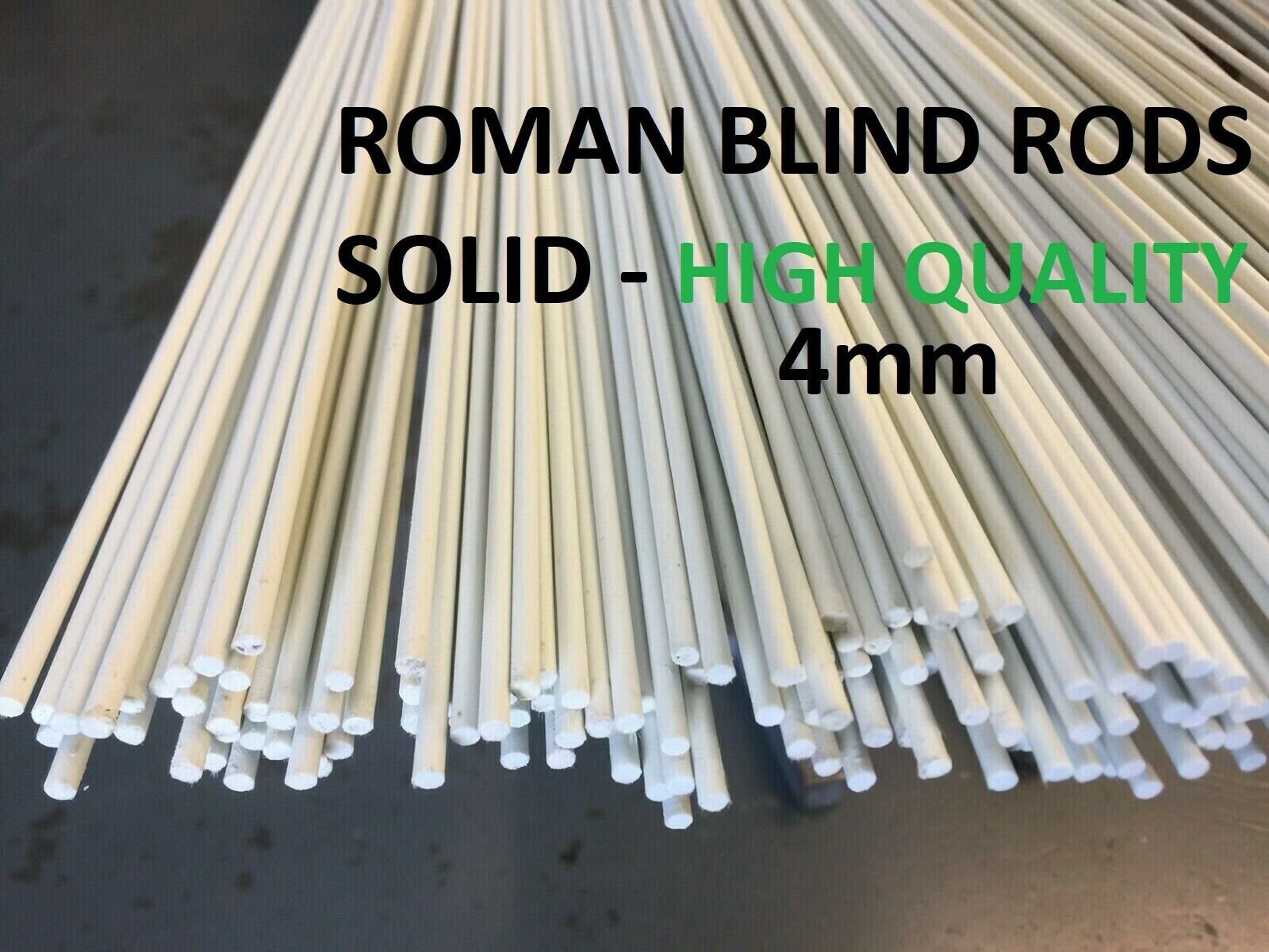 3m Long 10 Feet Fiberglass Roman Blind Rods 4mm SOLID Rods Etsy UK