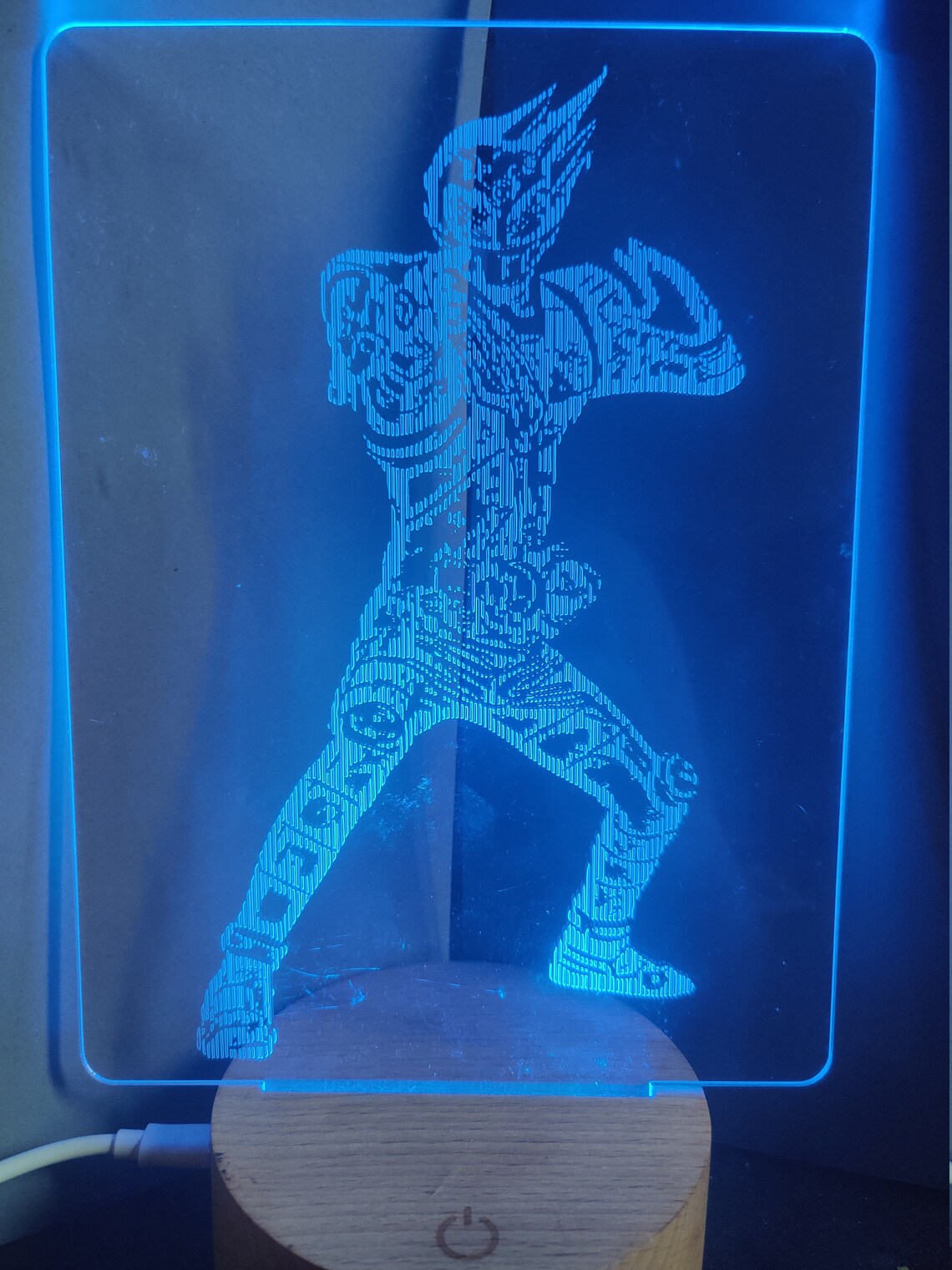 Custom Acrylic LED Display with Base Etsy