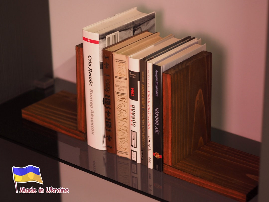 Bookends Wooden Handmade Bookends Etsy