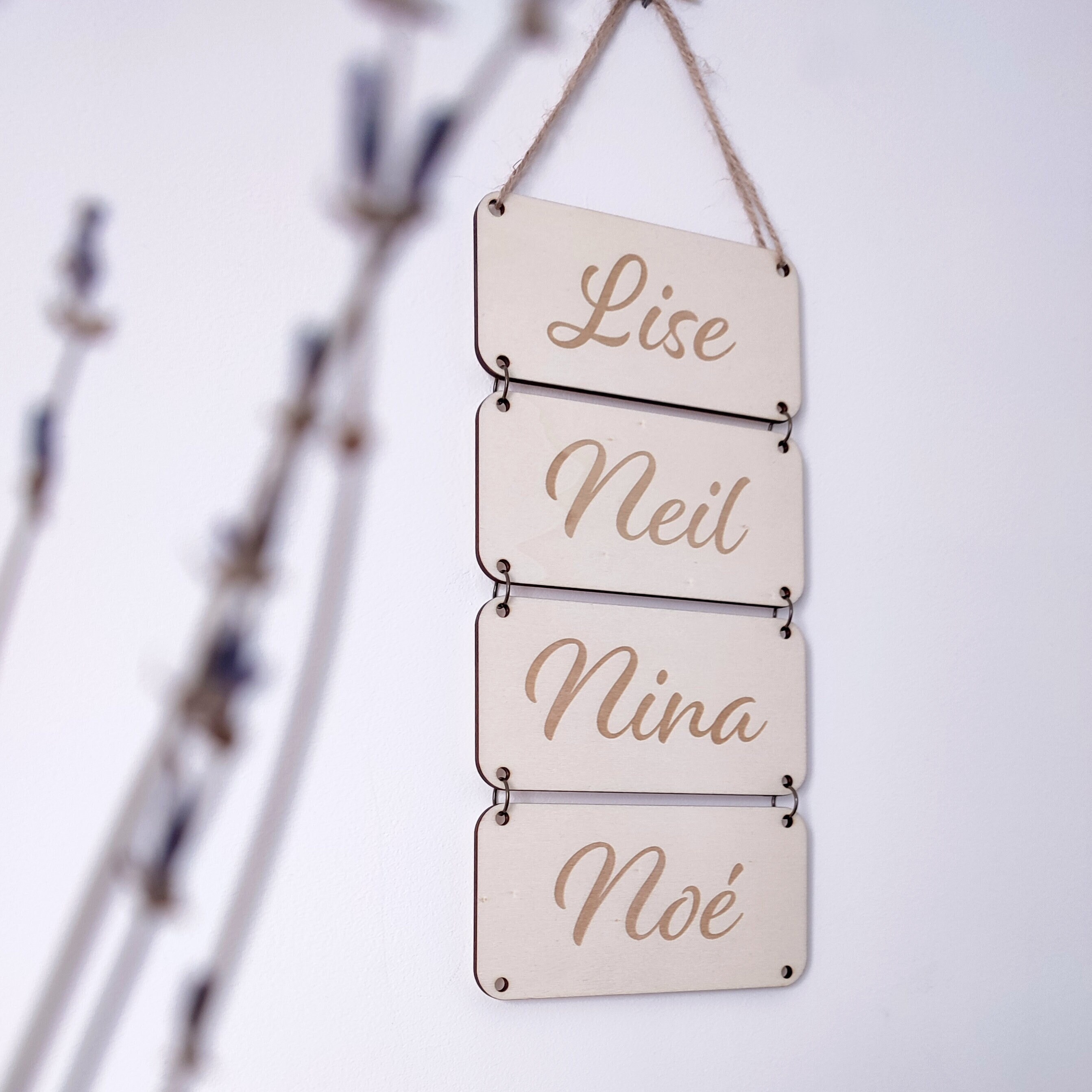 Panneau Décoratif en Bois à Message Personnalisé Pour Décoration de Maison, Panneau d'entrée Bienven