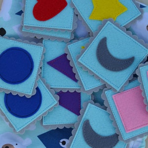 Colores y formas del juego de memoria, búscalo y encuéntralo, juego de emparejamiento, coincidencia de memoria, juguetes de fieltro, regalo para niños, educación en el hogar, tarjetas de memoria