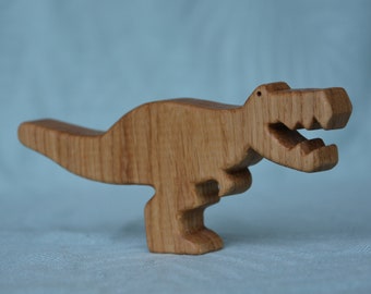 T-rex wooden dinosaurs, wood animals, T Rex dinosaur, gift for dinosaur fan, wood toy figurine, dinosaur toys, organic toys, kids eco toys