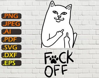 Free Free 83 Cat Giving Middle Finger Svg SVG PNG EPS DXF File