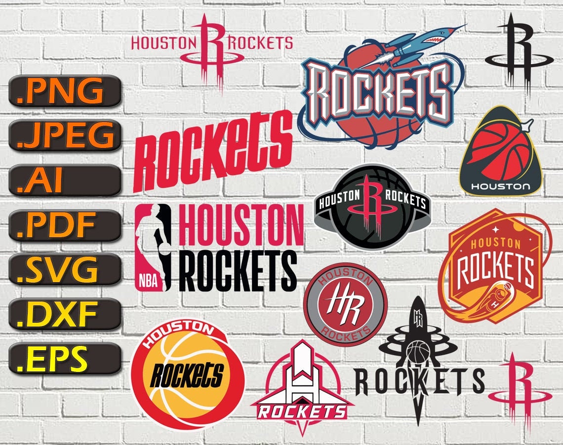Houston Rockets bundle SVG Houston Rockets pack HR emblem | Etsy
