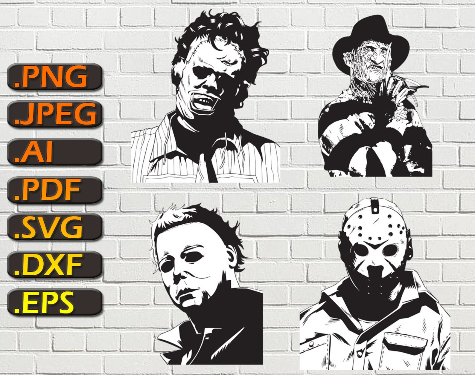 Halloween Characters SVG Texas Chainsaw Svg Michael Myers Etsy halloween-characters-svg-texas-chainsaw-svg-michael-myers-etsy