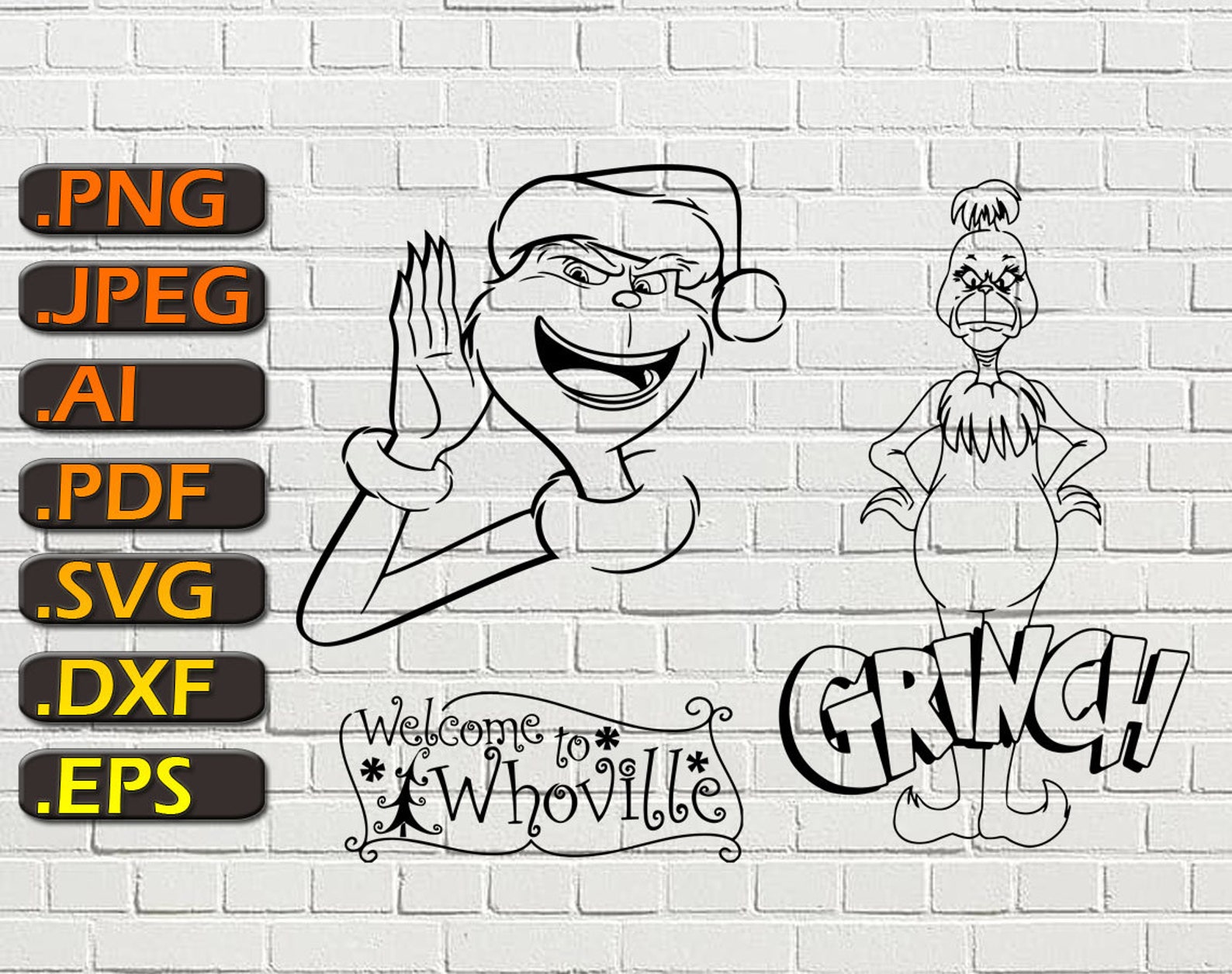 Welcome to Whoville SVG Grinch Cut File Silhouette Svg | Etsy Hong Kong