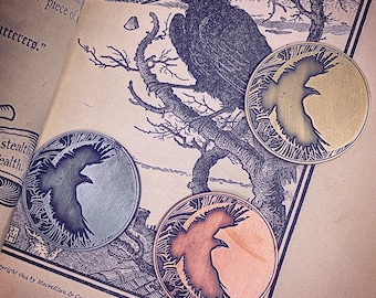 Divination Coins: Crow & Ouroboros