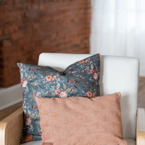 Harper Throw Pillow, Terracotta Arch Print image 2