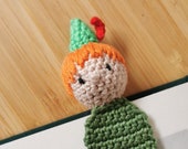 Peter Pan crochet bookmark / fairy tale book / magic gift / for the book fan