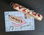 Frikandel special with matching card / crocheted for someone special! / personal / gift / snack / specialty