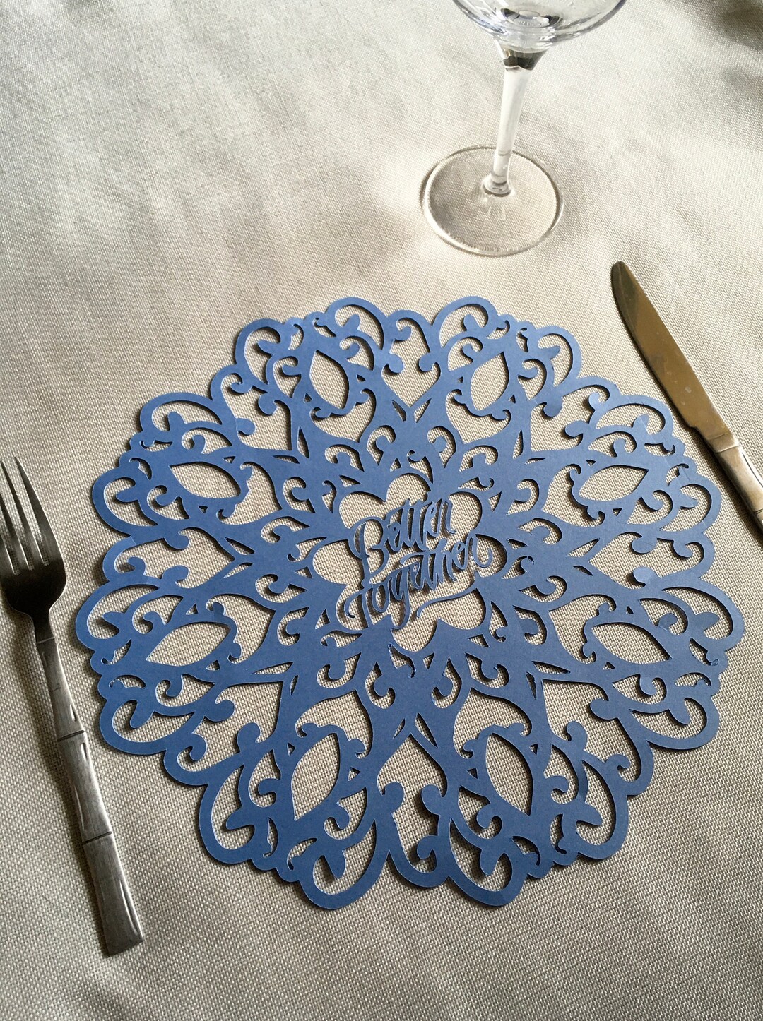 Custom Doily Placemat Charger Plate Set of 8 Etsy