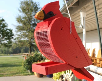 Amish-made Bird Feeder: Cardinal