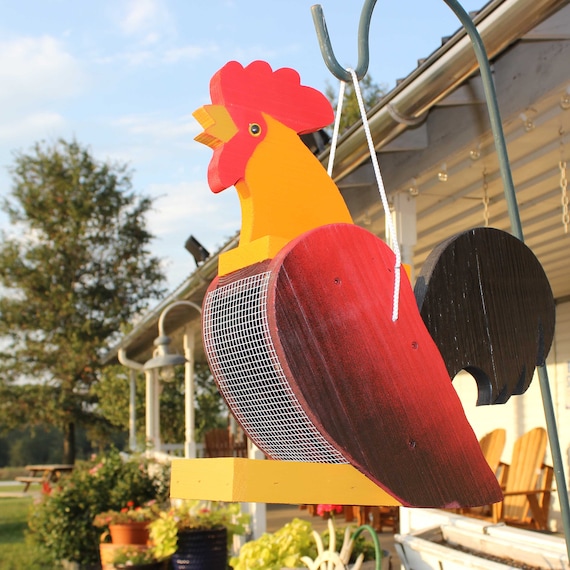 Mangiatoia per uccelli realizzata dagli Amish: Gallo - Italia