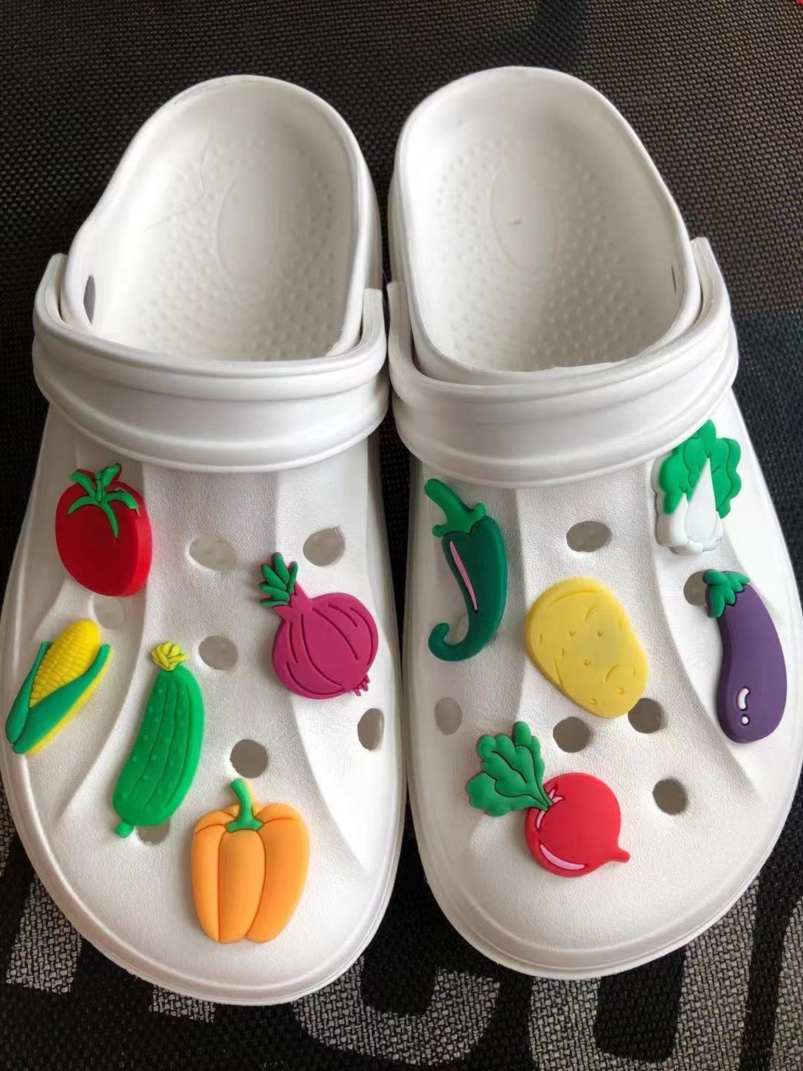 10Pc Vegetable Shoe Charms for Crocs Etsy