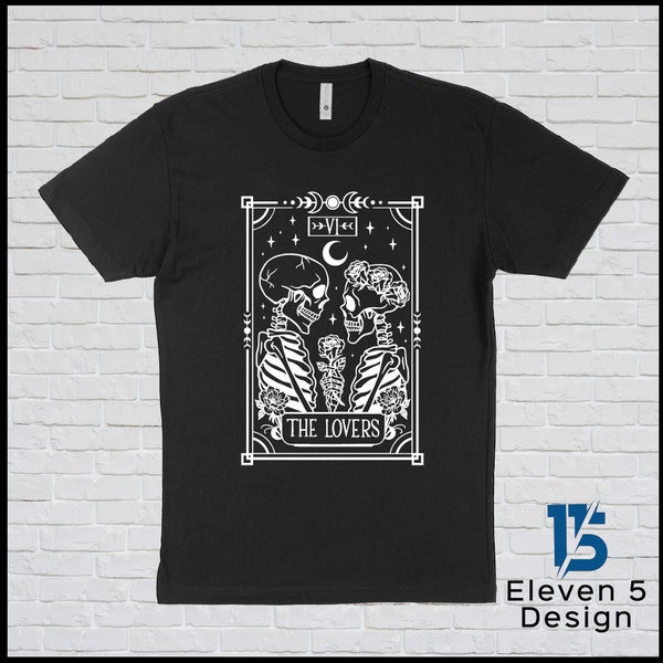 The Lovers Tarot Card Shirt - Adult Unisex Shirt - Birthday Mother Father Halloween Gift