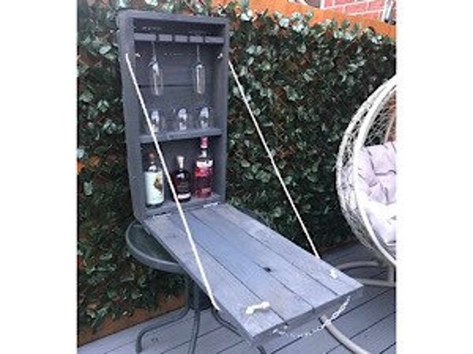 Pared mountable drop down garden bar. Rústico bar jardín Etsy