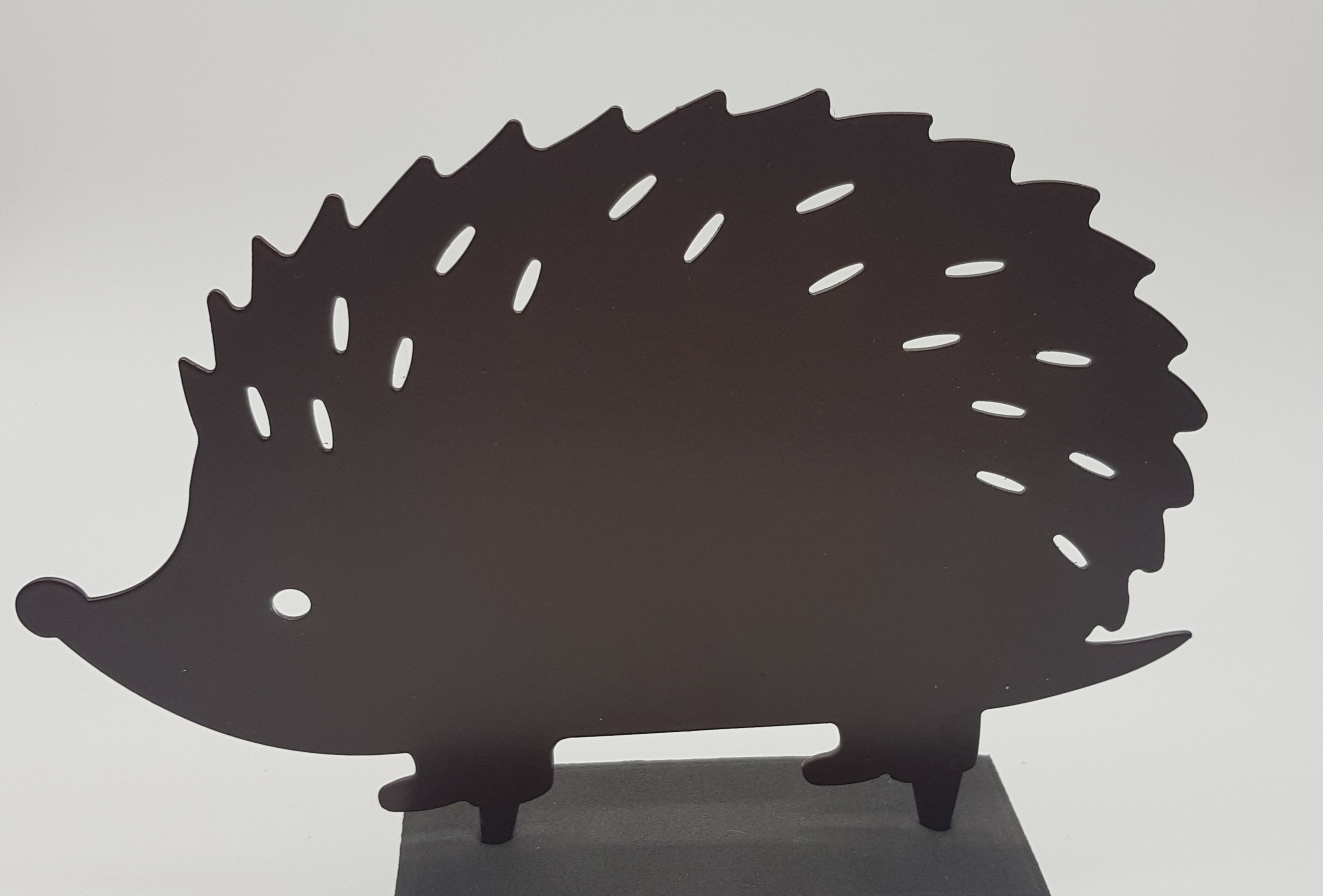 Hedgehog Garden Ornament with stakes Brown Etsy