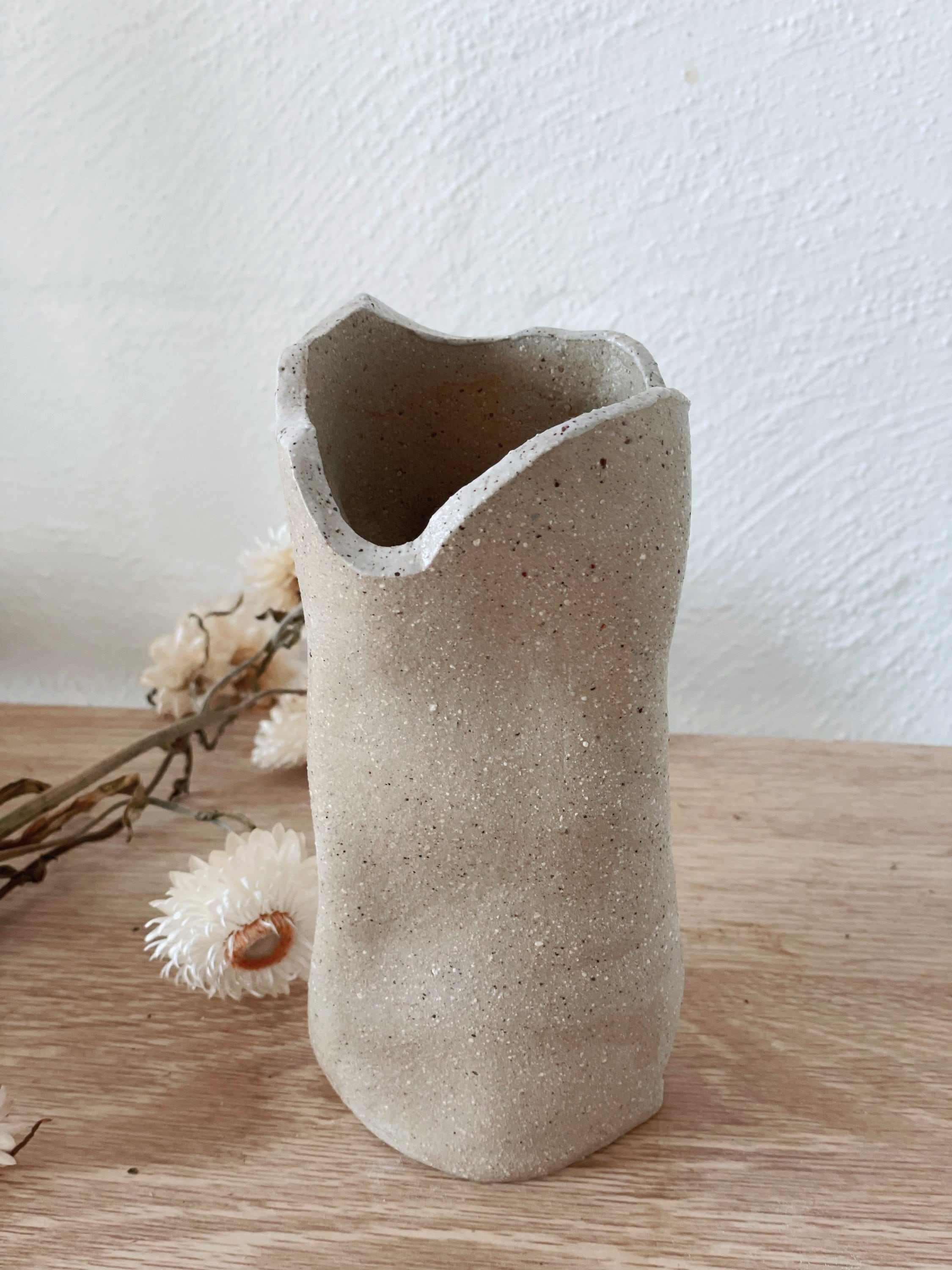 Unregelmäßige Vasen handgemachte Keramik Ein Paar Vase Etsy