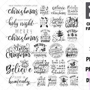 Farmhouse Christmas SVG Bundle: Vintage Sign Designs (Digital Download)
